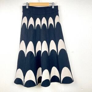 Womens Skirt Sz S Celestial Moon Whimsigoth Witchy Artsy Parisian Boho‎ Full